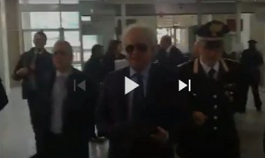 VIDEO - Giammarva arriva in Tribunale 