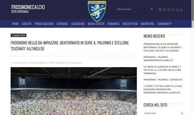 Frosinone antisportivo. Anche sul sito ufficiale