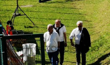 FOTO - Zamparini, Foschi e Giammarva al campo di Sappada