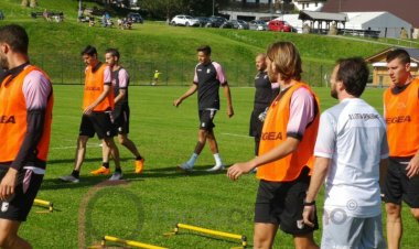 Palermo, si provano i tiri in porta. Mazzotta verso il recupero