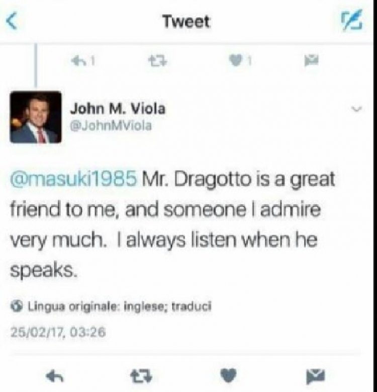 Viola risponde ad un tifoso: Conosco e ammiro Tommaso Dragotto