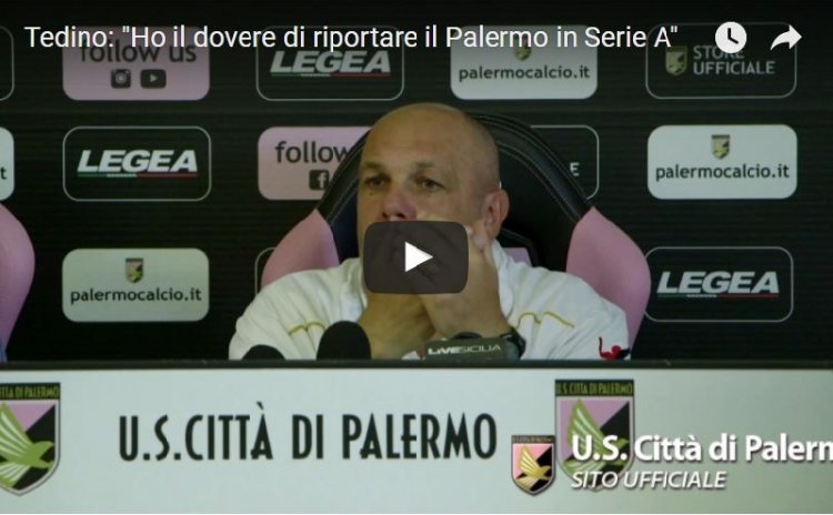 Tedino: «Essere a Palermo è un motivo di orgoglio»
