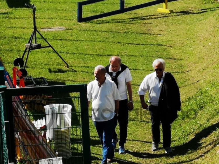 FOTO - Zamparini, Foschi e Giammarva al campo di Sappada