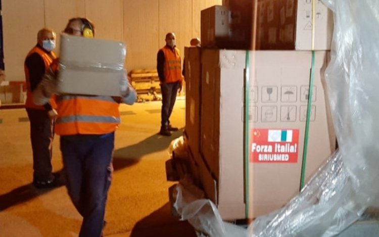 Sicilia, nuovo carico con materiale sanitario arrivato dalla Cina