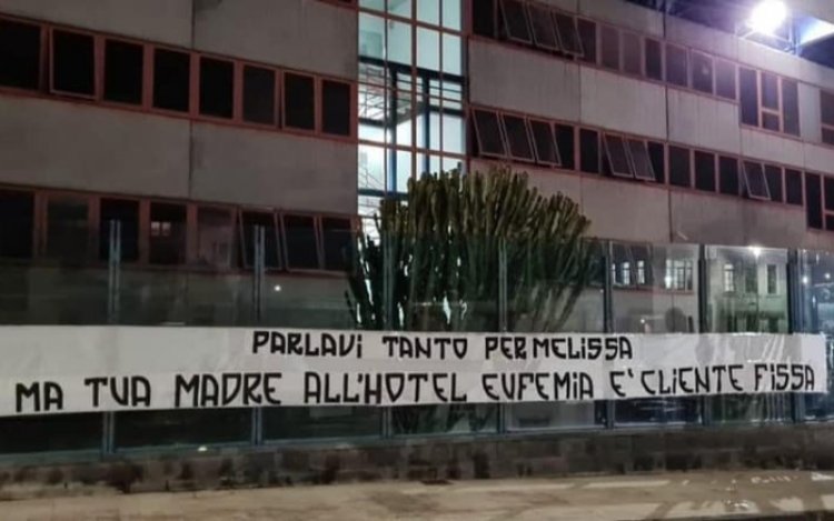 Catania-Palermo: lo striscione dei tifosi etnei (FOTO)