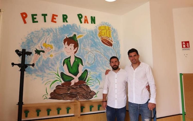 Asilo Peter Pan ricostruito, il messaggio del Palermo