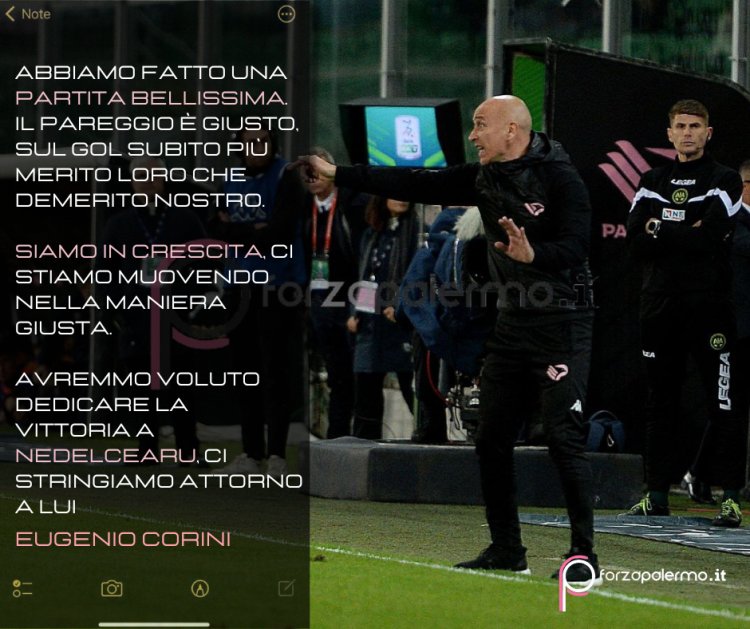 Corini dopo SPAL-Palermo: "Abbiamo fatto una partita bellissima"