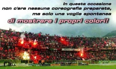 La curva Nord lancia l'appello: coloriamolo di rosanero!