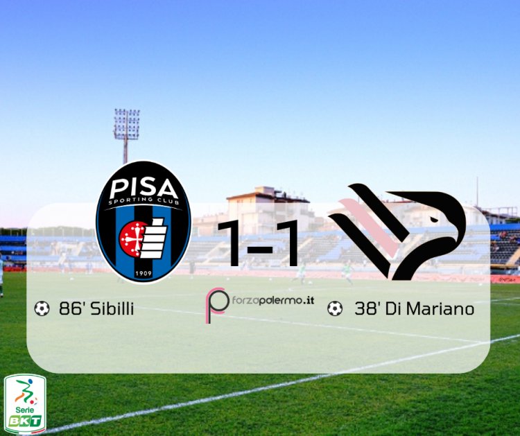 Pisa-Palermo finisce 1-1