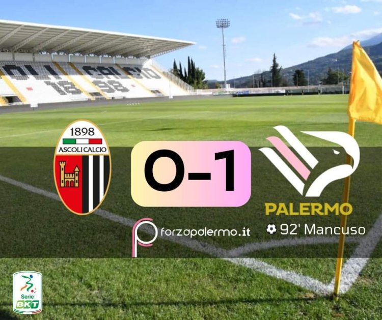 Ascoli-Palermo 0-1 , Mancuso al 92' regala una gioia immensa