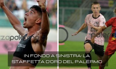 In fondo a sinistra: la staffetta d'oro del Palermo