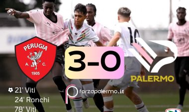 Palermo Primavera, che botta! Il Perugia vince 3-0