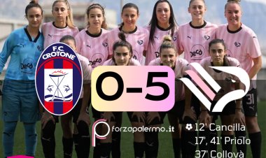 Il Palermo Femminile si regala una gioia: 0-5 a Crotone!