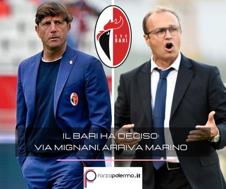 Il Bari ha deciso: via Mignani, arriva Pasquale Marino