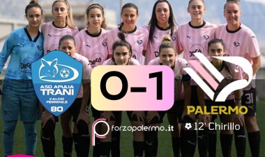 Le ragazze rosanero risorgono: 1-0 sul Trani