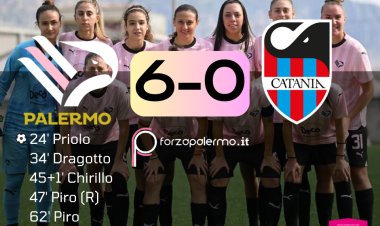 Palermo Femminile magico, 6-0 al Catania nel derby di Coppa!