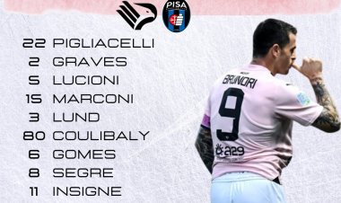 Palermo-Pisa: formazioni ufficiali