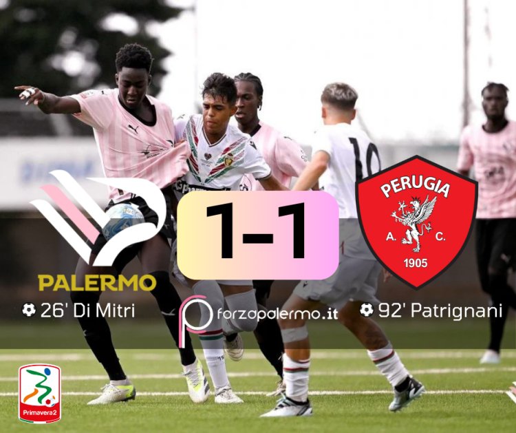 Palermo Primavera: altra beffa, il Perugia recupera al 92'