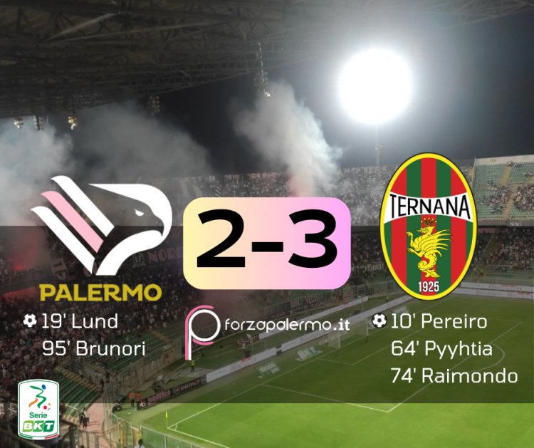 PALERMO - TERNANA 2-3 / Tonfo clamoroso dei rosanero!