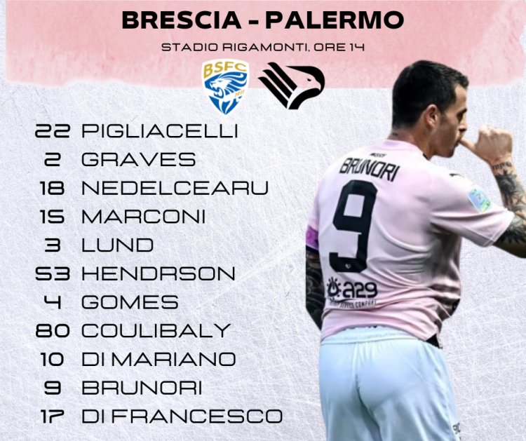 Brescia-Palermo: formazioni ufficiali