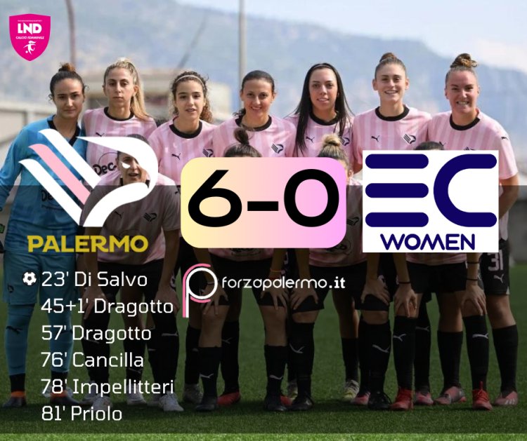 Palermo Femminile, è pioggia di gol al Coscarello: finisce 6-0!