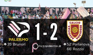 PALERMO - REGGIANA 1-2 FINALE. Palermo che crolla ancora al Barbera