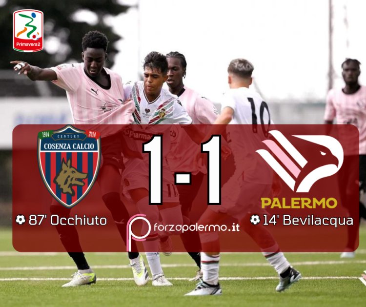 Palermo Primavera, che beffa a Cosenza. Finisce solo 1-1