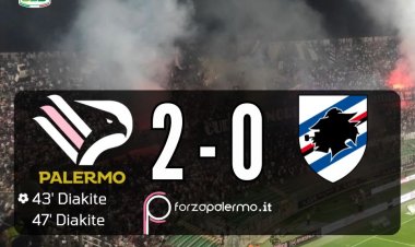 PALERMO - SAMPDORIA 2-0 FINALE! La doppietta di Diakité regala la semifinale a un grande Palermo
