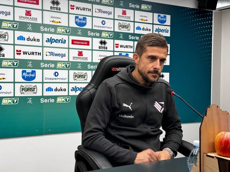 SudTirol-Palermo 1-3, Dionisi: "Vittoria mia? I ragazzi lavorano duro. Ridurre occasioni concesse"