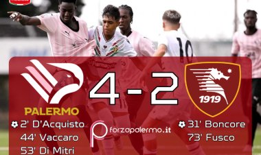 Palermo Primavera, seconda vittoria di fila: 4-2 alla Salernitana