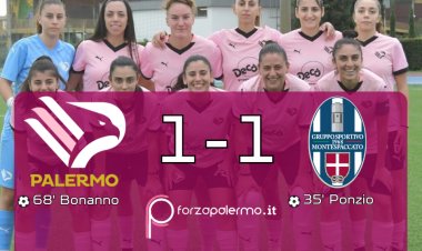 Palermo Women, solo un pari con il Montespaccato: 1-1 per le ragazze rosanero