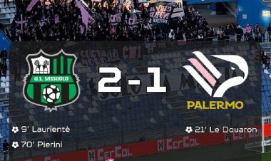 FINALE: Sassuolo-Palermo 2-1, rosanero alla terza sconfitta consecutiva