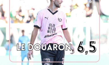 Le Douaron, très bien: Palermo-Bari 1-0, le pagelle