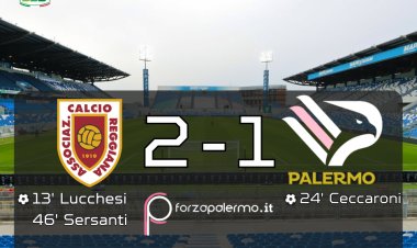FINALE: Reggiana-Palermo 2-1. I rosa ci ricascano
