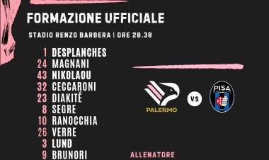 Palermo-Pisa: formazioni ufficiali