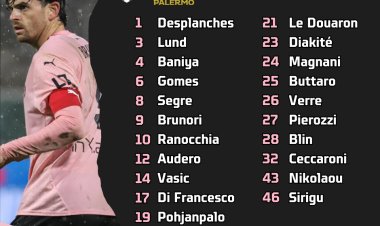 Spezia-Palermo: i convocati