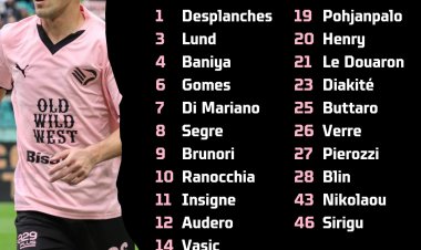 Palermo-Frosinone, i convocati: emergenza difesa per Dionisi