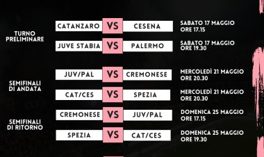 Playoff Serie B, il programma: si parte oggi alle 17.15, poi maratona fino al 1° giugno