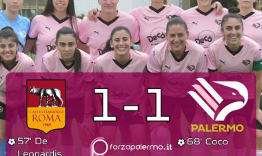 Palermo Femminile, pareggio in trasferta contro la Roma Calcio Femminile