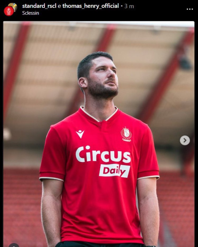 Nuova avventura per Thomas Henry: arriva la firma con lo Standard Liegi