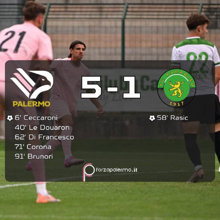 FINALE. Palermo-Paradiso 5-1: si sblocca anche Capitan Brunori