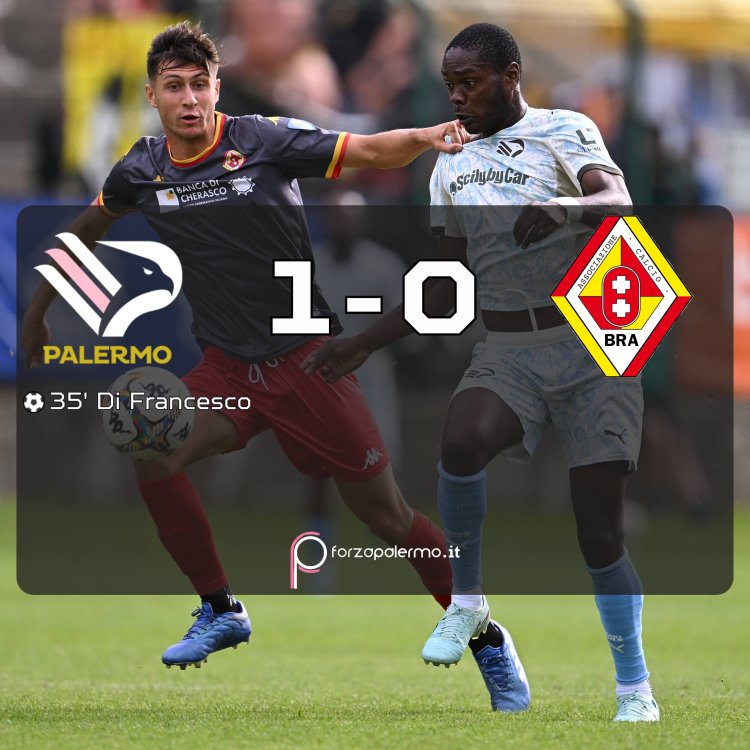 FINALE. Palermo-Bra 1-0: la rete di Di Francesco sigla la vittoria dei rosanero