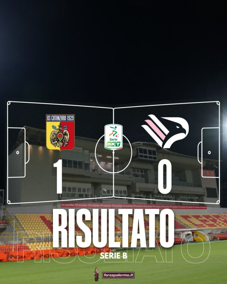 FINALE. Catanzaro-Palermo 1-0: un brutto Palermo cade al Ceravolo
