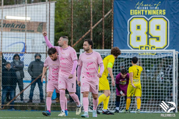 Palermo C5-Palermo Futsal Eightyniners 7-6: rosanero nel segno di Torcivia