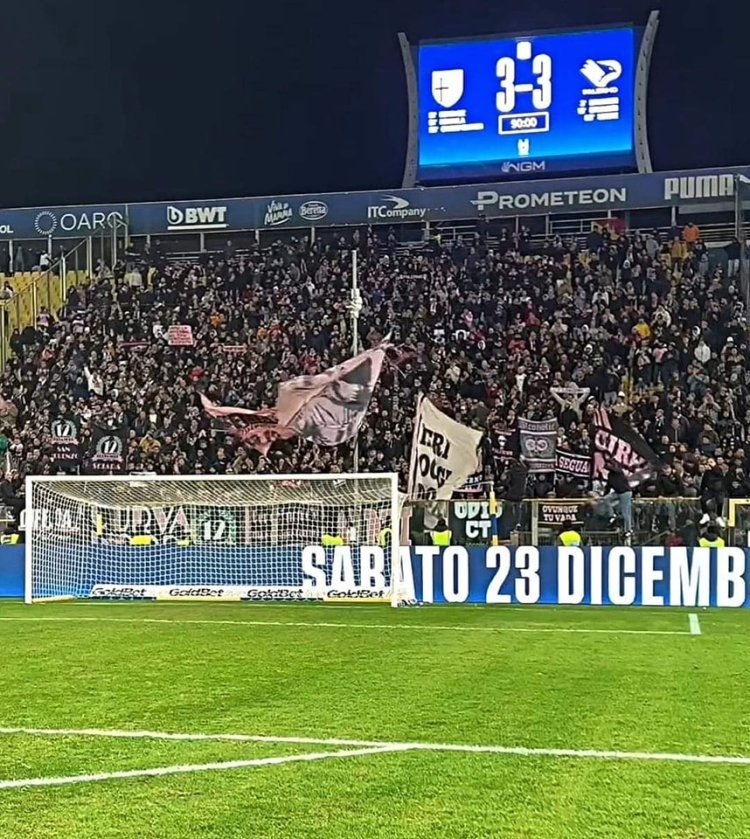 Reggiana-Palermo: la decisione dell'ONMS sul settore ospiti