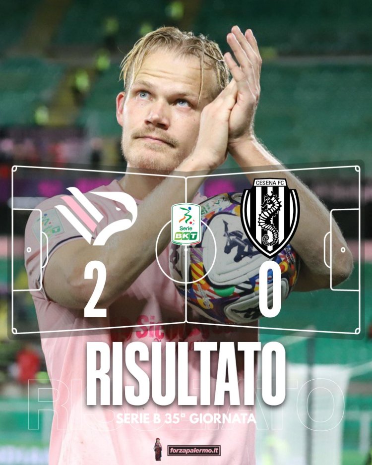 FINALE! Palermo-Cesena 2-0: doppio Pohjanpalo fa esultare il Barbera
