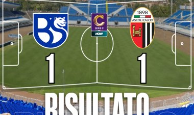 Serie C, finale di andata dei playoff: pari tra Union Brescia e Ascoli