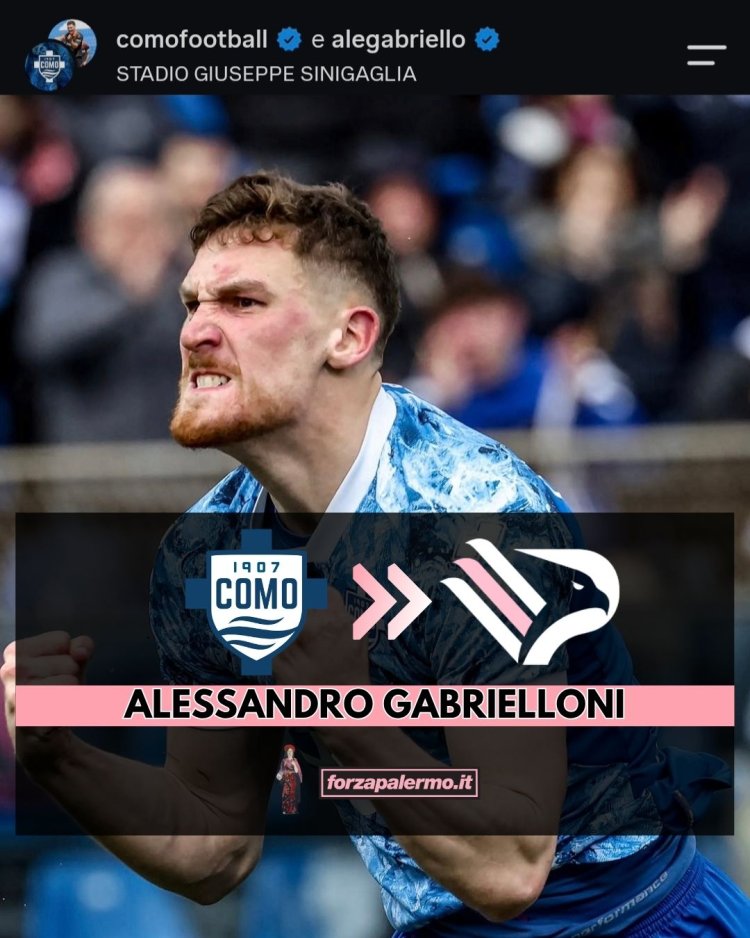 Palermo, UFFICIALE: Gabrielloni è un nuovo calciatore rosanero
