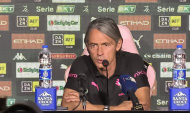 Palermo, Inzaghi: «Siamo contenti, ci teniamo la vetta della classifica. Sono preoccupato per Strefezza ed Hernani»