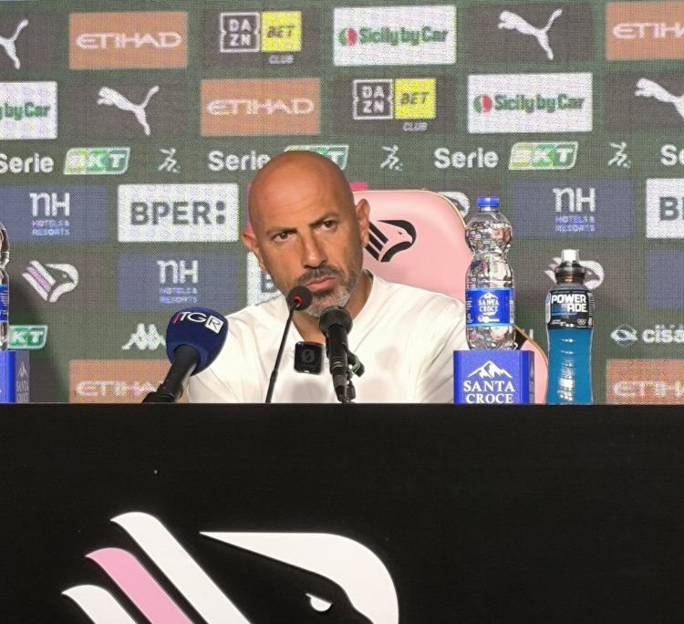 Palermo-Padova 2-1, Calabro: «Complimenti ai miei ragazzi, siamo una squadra che lotta»